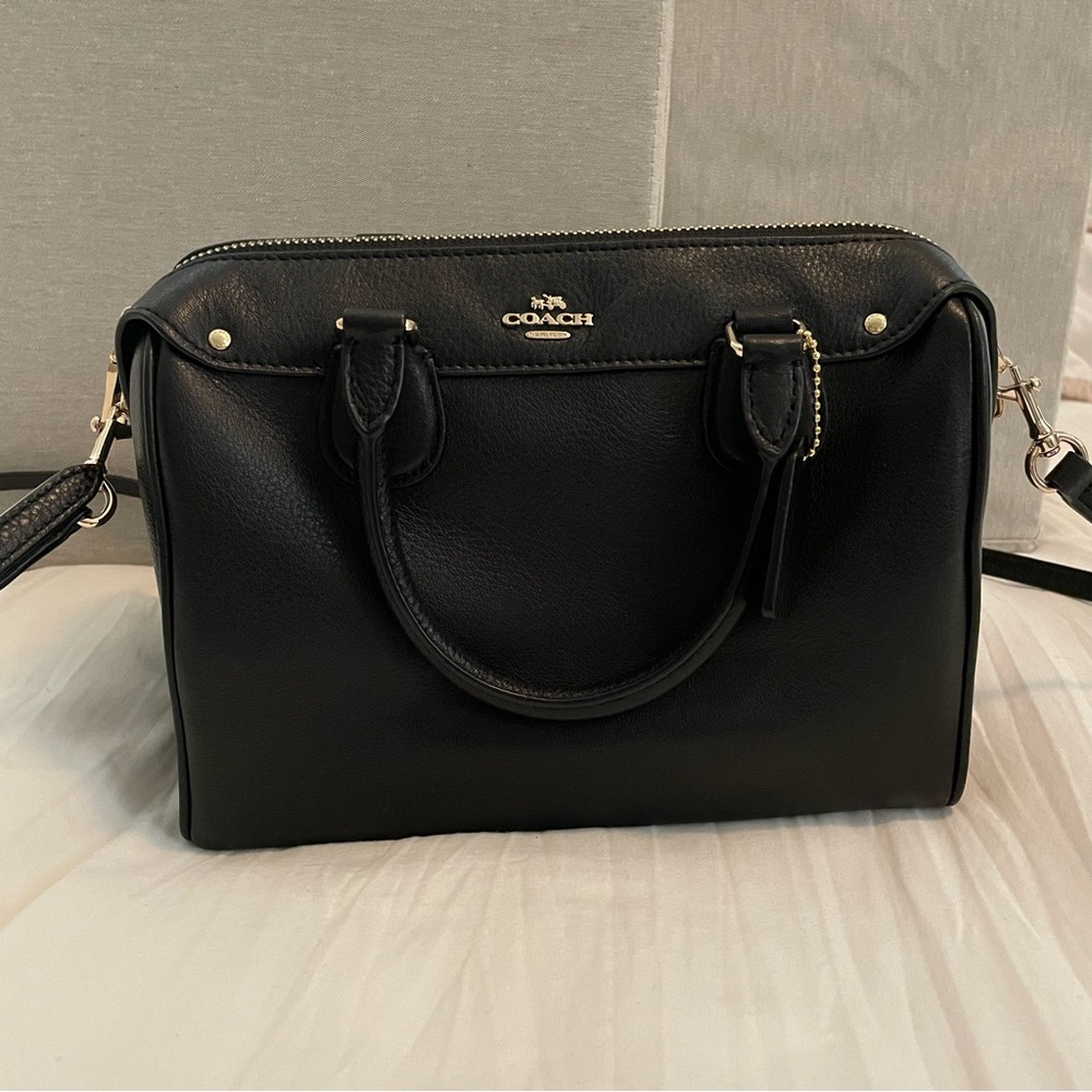 Coach Pebbled Leather Mini Bennett Satchel